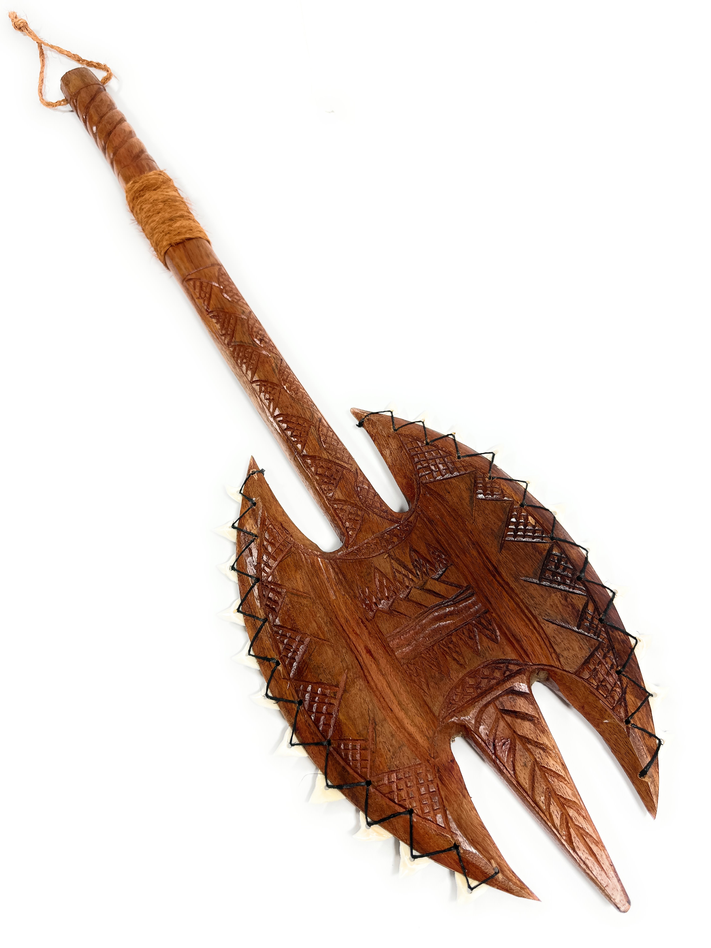 Fijian Double Club 32 in with Bull Teeth | #bla606180 Fijian Double Club 32 in with Bull Teeth | #bla606180